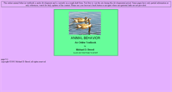 Desktop Screenshot of animalbehavioronline.com